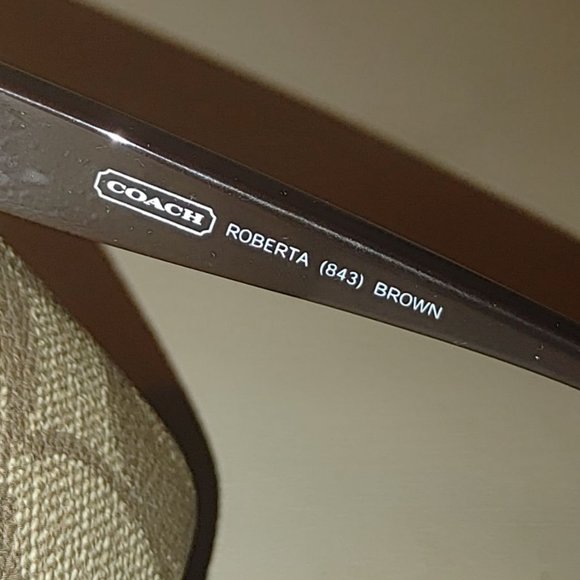 Coach Womens Designer Eyeglasses Roberta 643 Brown with Case Fashion Frames - Picture 10 of 10